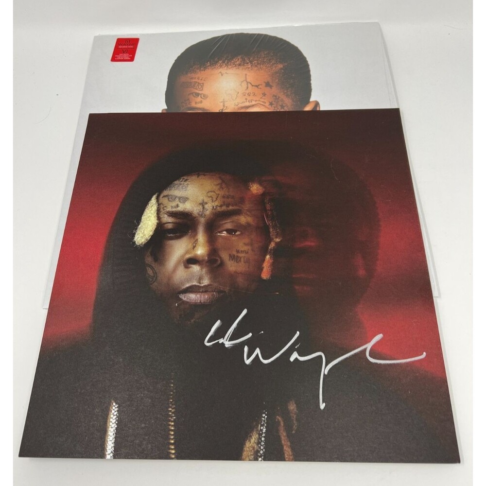 Lil Wayne Tha Carter VI 6 Red LP SIGNED Insert Vinyl Record Autographed Album